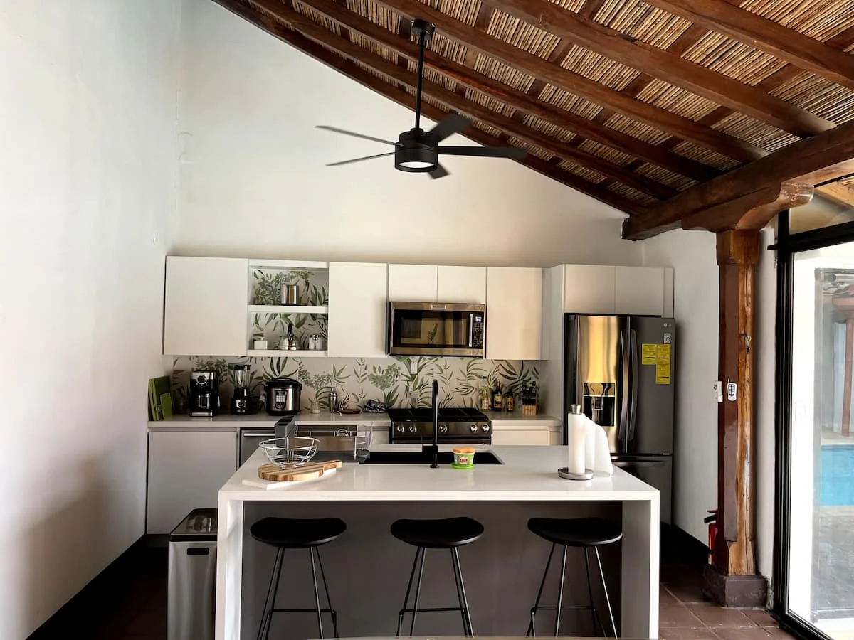 The chef's kitchen